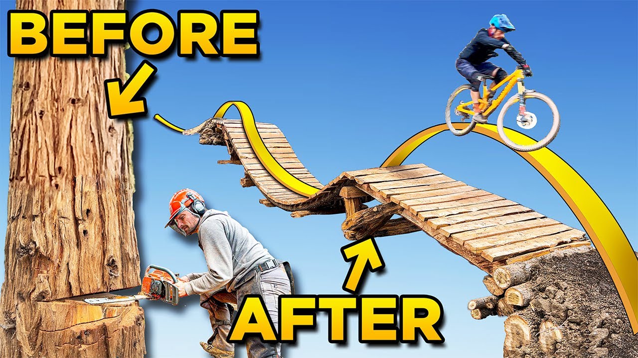 How I Turned a Tree Into a Whale Tail! (Bike Jump)