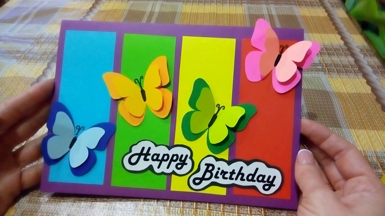 DIY: How to make Birthday Card *** Easy Tutorial Birthday Card *** Birthday Paper Card *** Сrafts