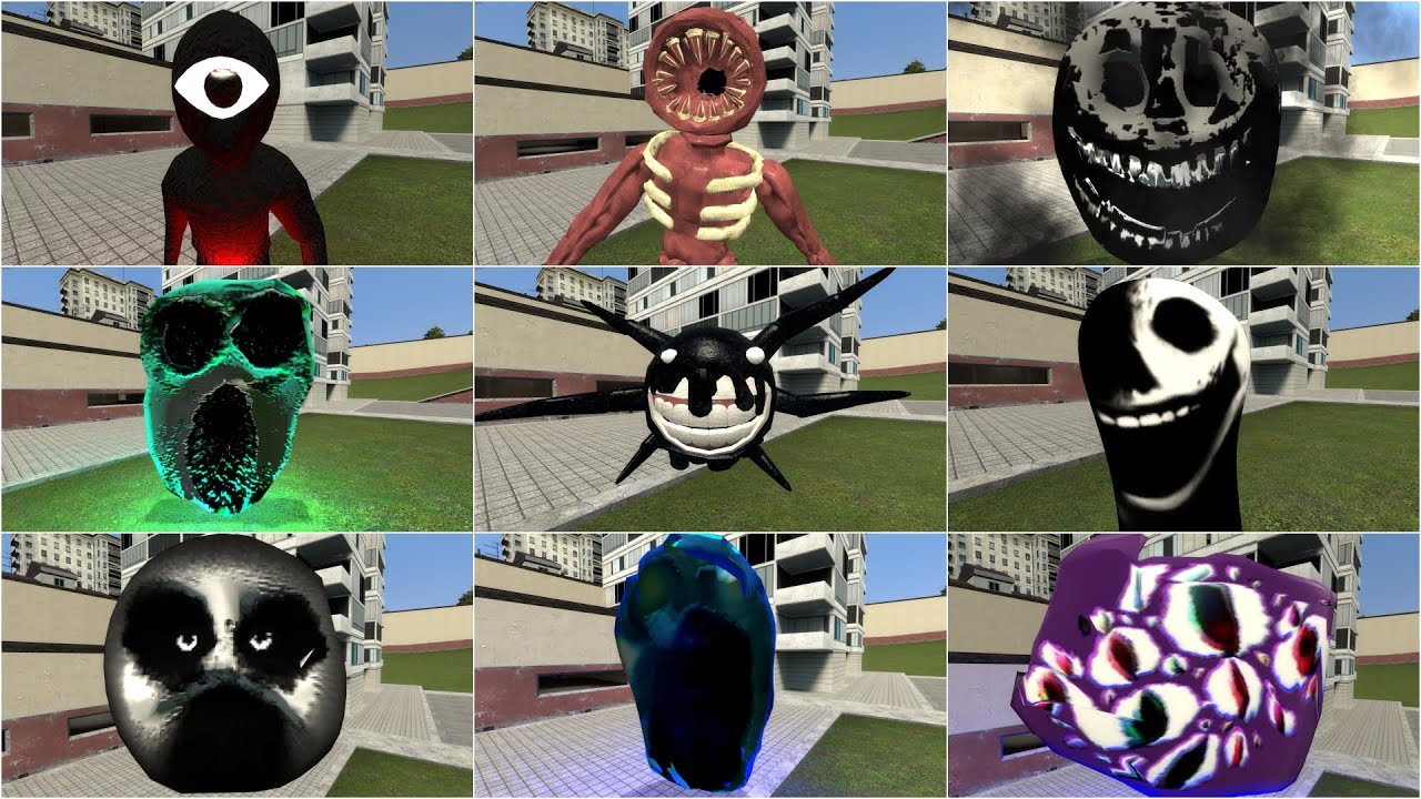 ALL ROBLOX DOORS NEXTBOTS JUMPSCARES in Garry's Mod!