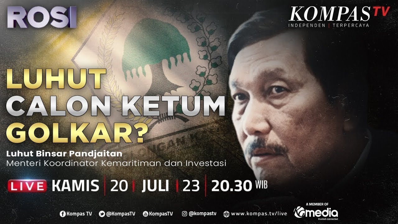 ROSI | "Jokowi-Paloh Itu Bersahabat", Kata Luhut Calon Ketum Golkar?