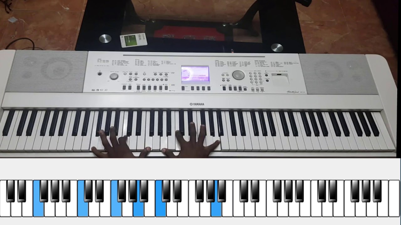 Learn to play As the deer using 2-5-1 passing chords on piano!