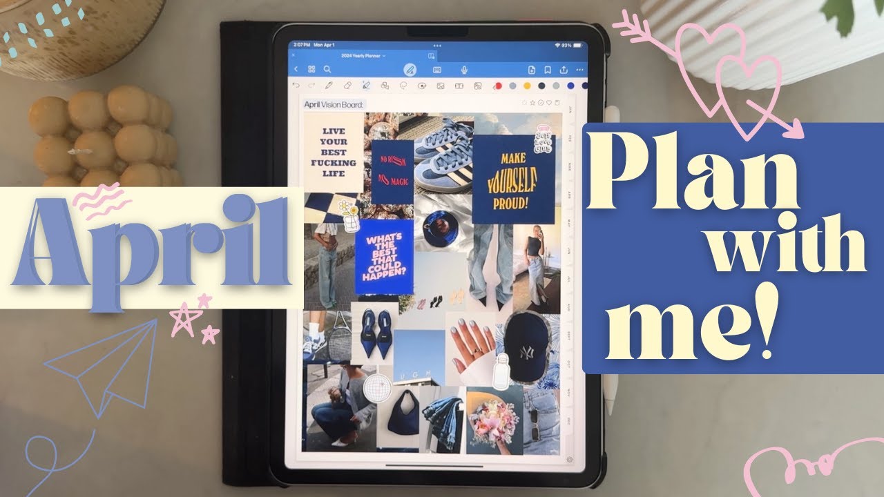 APRIL PLAN WITH ME | digital plan with me on my iPad