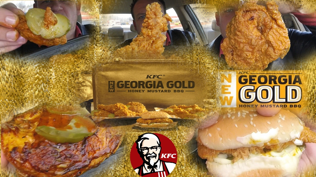 KFC ☆ENTIRE MENU | GEORGIA GOLD FRIED CHICKEN☆ Food Review!!!