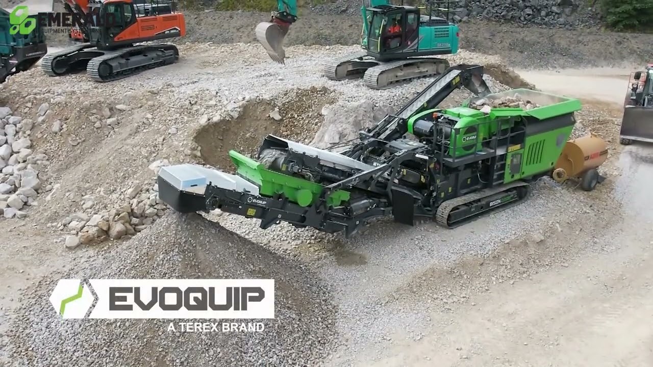 EvoQuip Bison 220R in Action | Compact Jaw Crusher with Built-In Screening