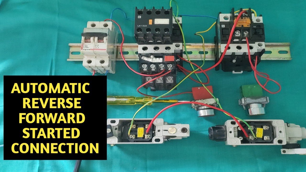 AUTOMATIC REVERSE FORWARD STARTER CONTROL WITH LIMIT SWITCH! REVERSE FORWARD STARTER WIRING
