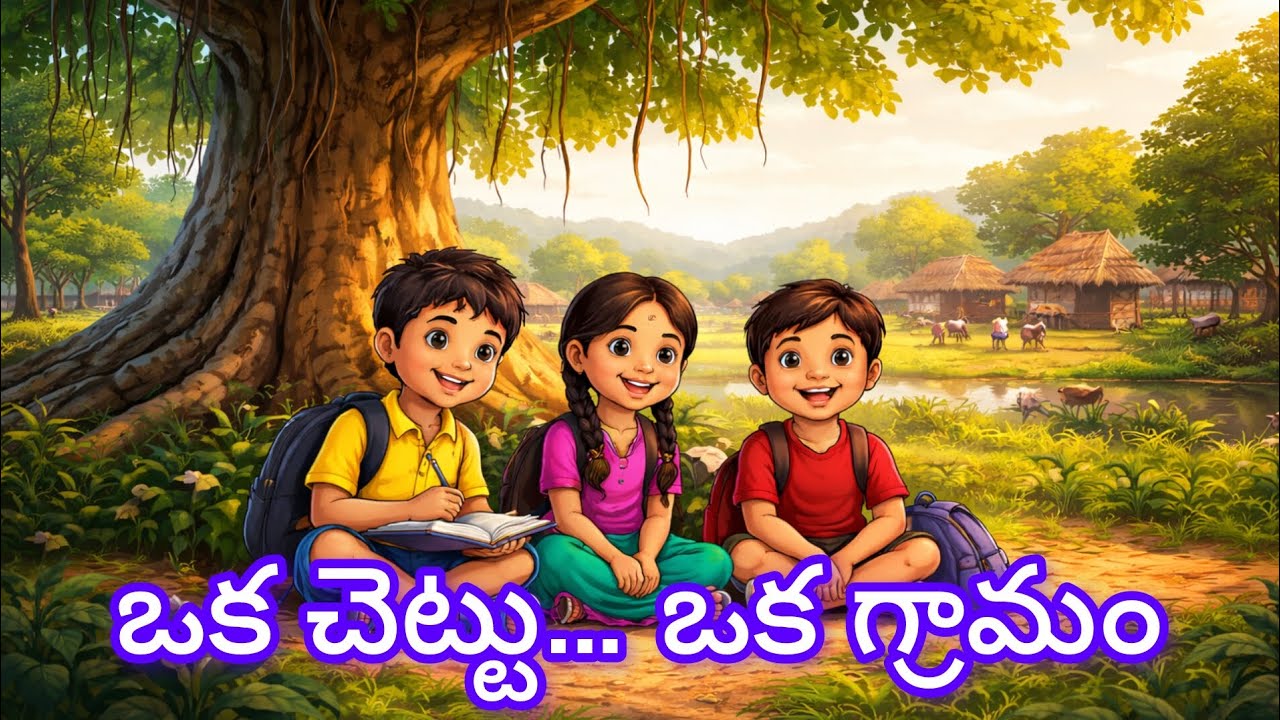 A small village…A big banyan tree…And three children who proved that bravery has no age 🌱✨#stories 