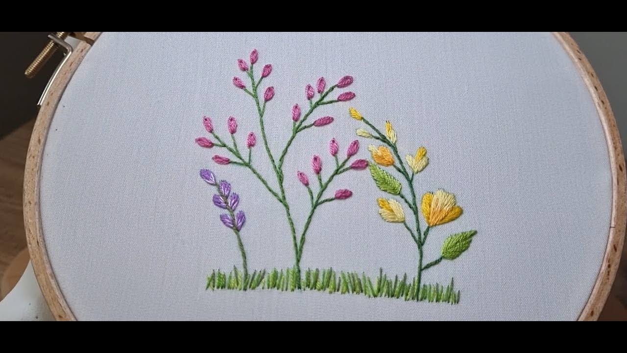 Garden Embroidery | Easy Garden Embroidery For Beginners