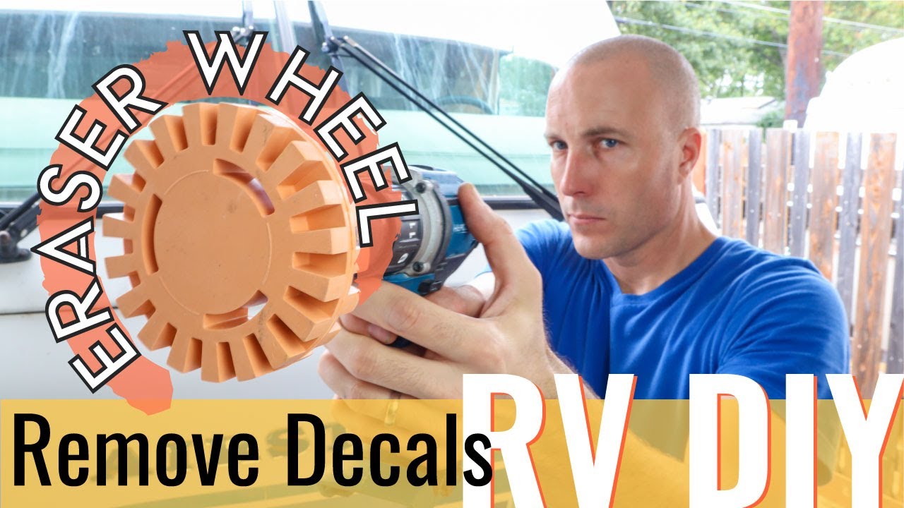 How to use a Decal Removal Wheel | And, How NOT to Remove Decals | Vintage RV DIY Projects