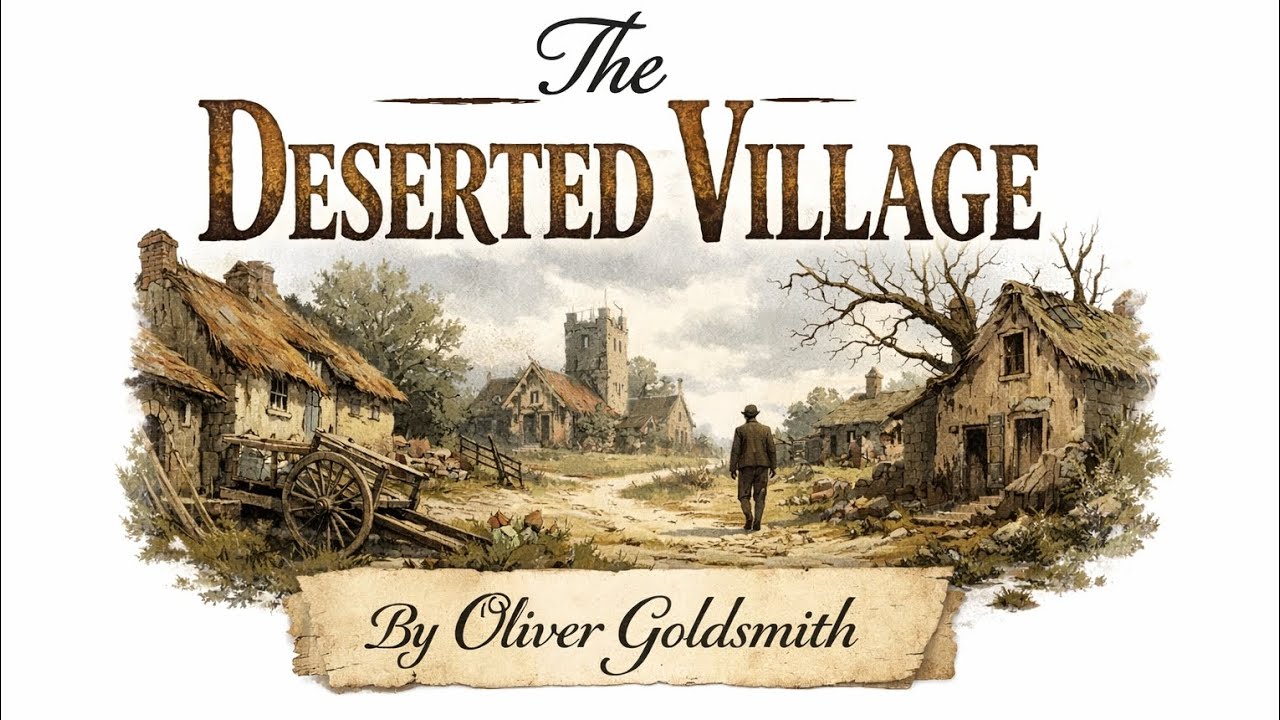 The Deserted Village By Oliver GoldSmith Line To Line Explaination BA English literature  (part 1) 