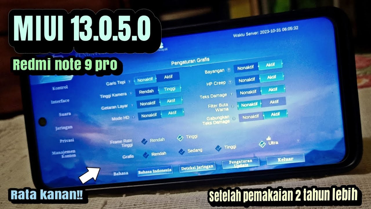 Test Redmi Note 9 pro 2023 | Setelah Pemakain 2 Tahun Mobile Legends : Bang Bang Yin Gameplay