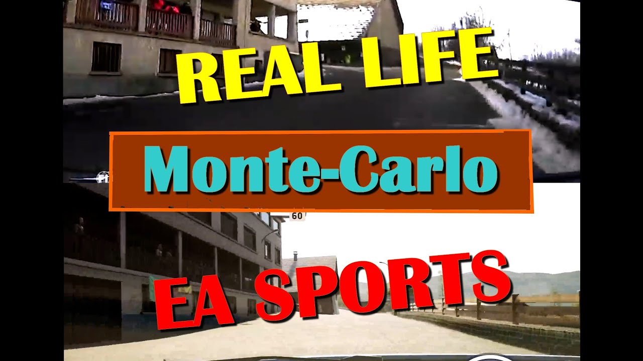 EA WRC 2023 vs REAL LIFE - Rallye Monte Carlo (side by side)