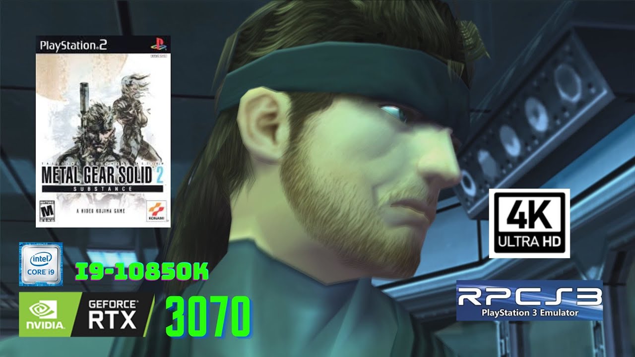 4K60 Metal Gear Solid 2 HD Collection - Hanger Mission Complete - RPCS3