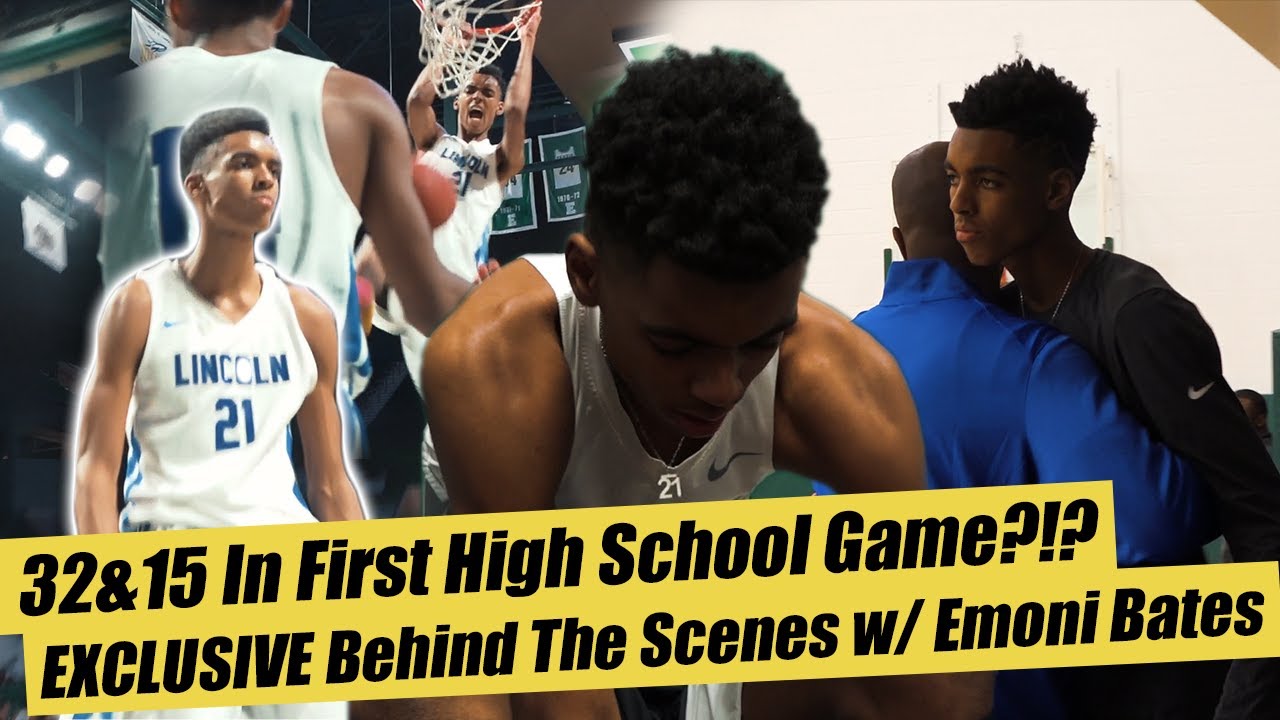 Emoni Bates Drops 32&15 In FIRST HIGH SCHOOL GAME!! EXCLUSIVE Behind the Scenes!