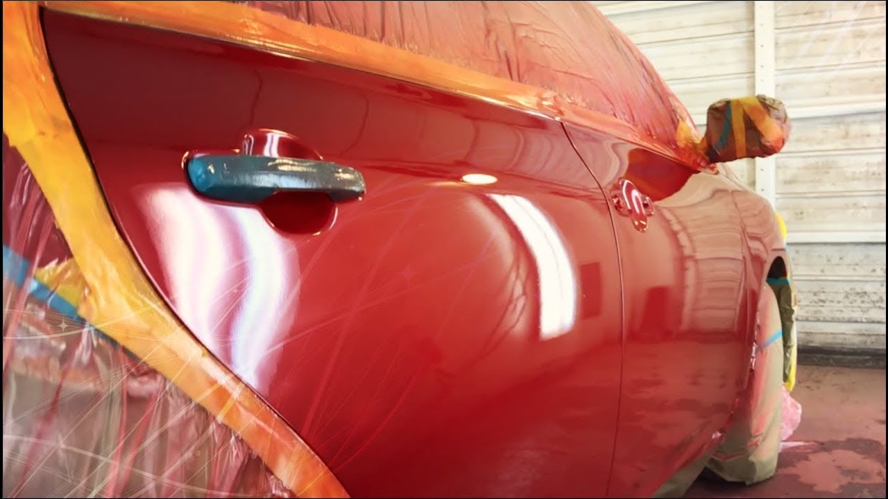 Полное руководство по покраске: как покрасить Toyota Corolla в жемчужно-красный цвет.