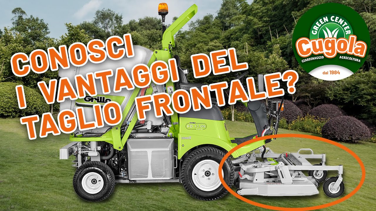 Conosci i vantaggi dei trattorini con taglio frontale? - Cugola Green Center
