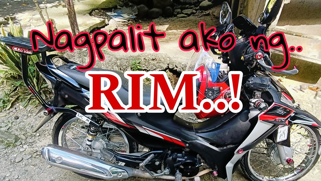 Nagpalit ako ng RIM/ sa SUZUKI SMASH 115 ko.. ang lapad.