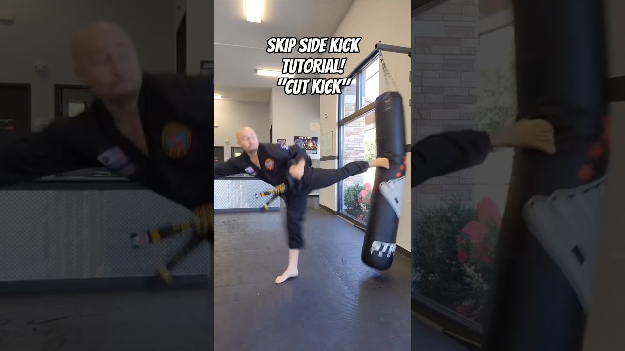 SKIP SIDE KICK TUTORIAL! #taekwondo #martialarts #mma #muaythai #kickboxing #karate #shorts