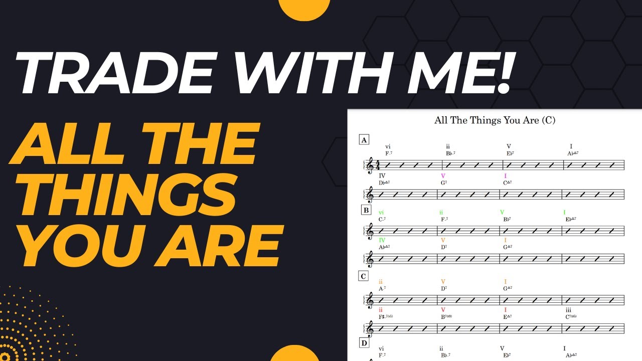 Trade With Me! All The Things You Are 144bpm (Interactive Jazz Video)