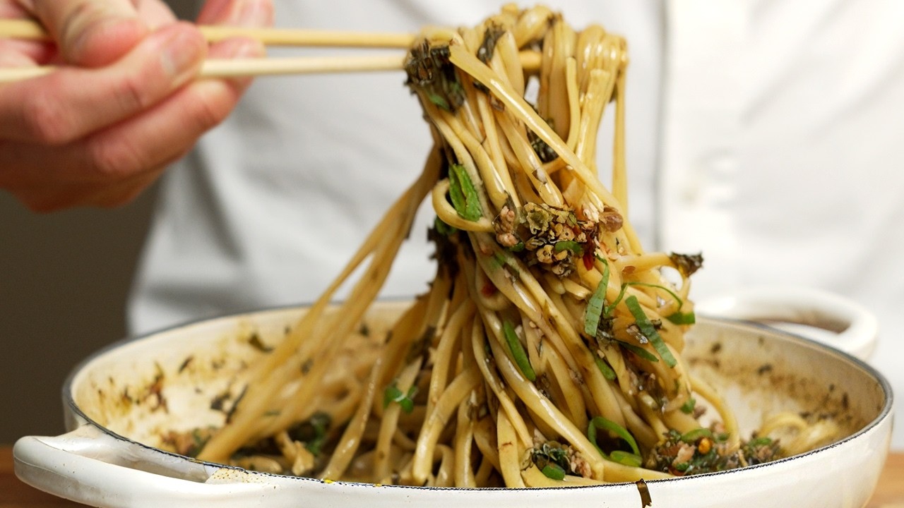 Dan Dan Linguine - No Hard-to-Find Ingredients!