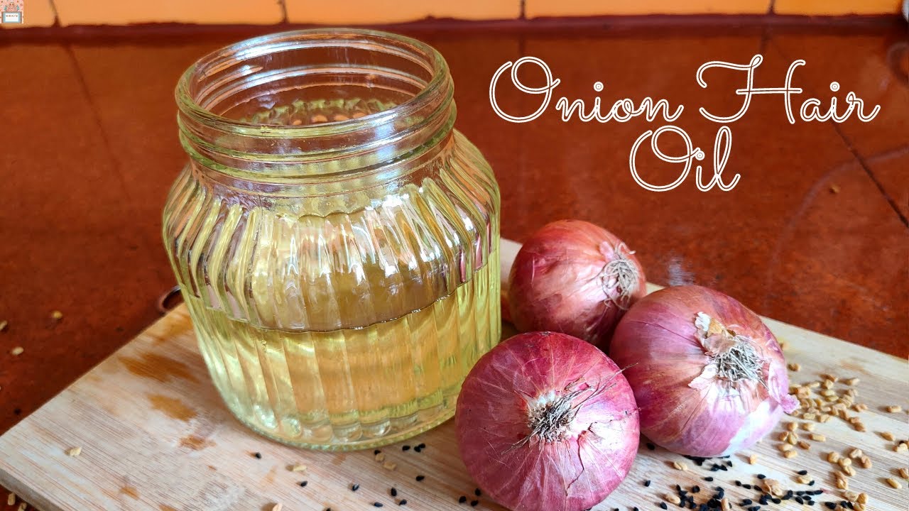 How To Make Onion Hair Oil At Home | Onion Hair Oil For Hair Fall Control