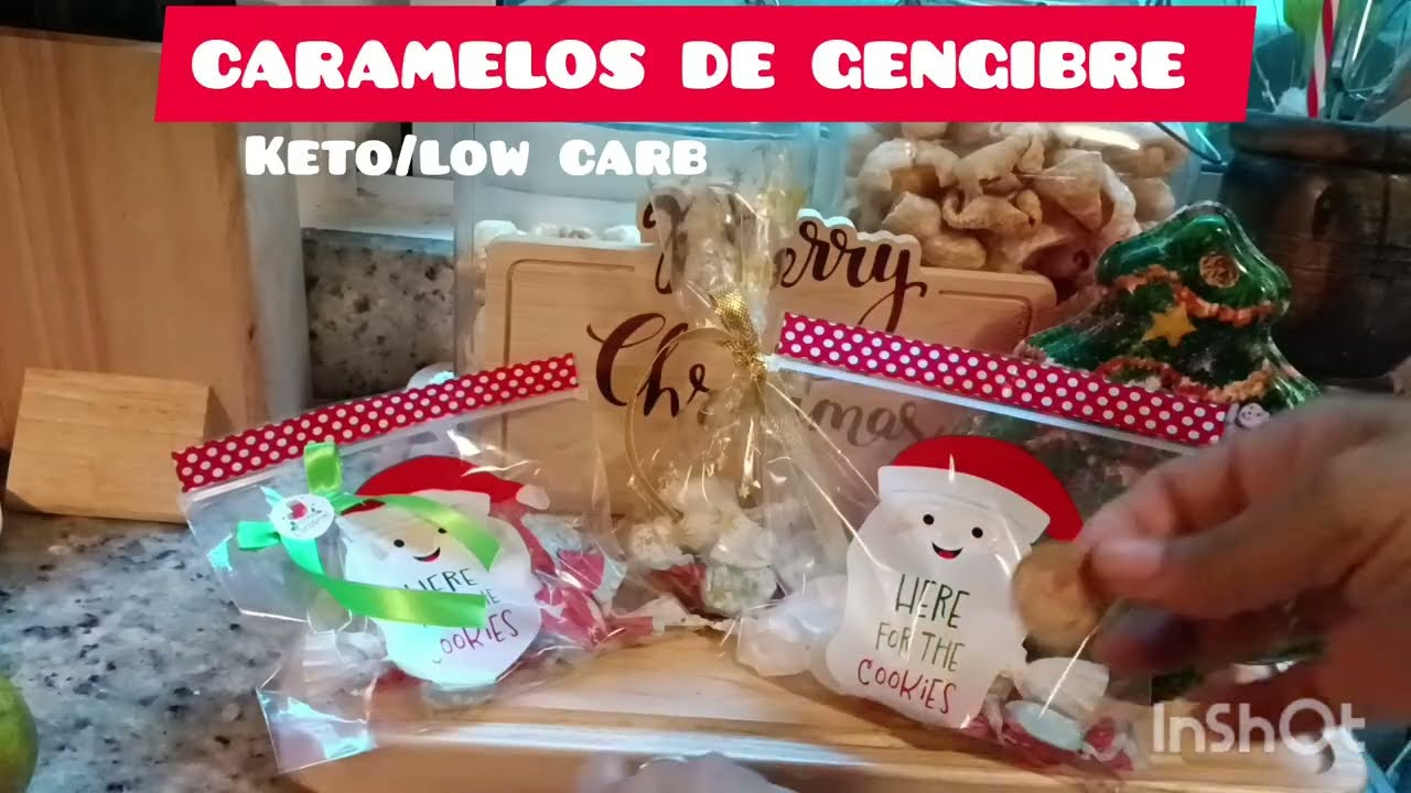 CARAMELOS DE GENGIBRE, para tus bebidas calientes. caramelo keto/Low carb . Sólo dos ingredientes.