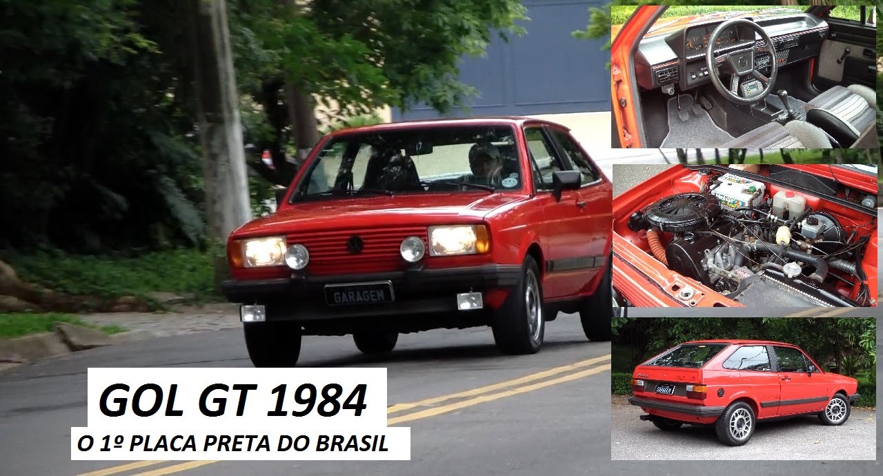 Garagem do Bellote TV: Gol GT (o primeiro com placa preta do Brasil)