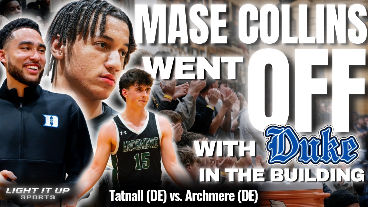 5⭐ MASON COLLINS WENT OFF WITH DUKE IN THE BUILDING!! Tatnall (DE) vs Archmere (DE) - State Playoffs