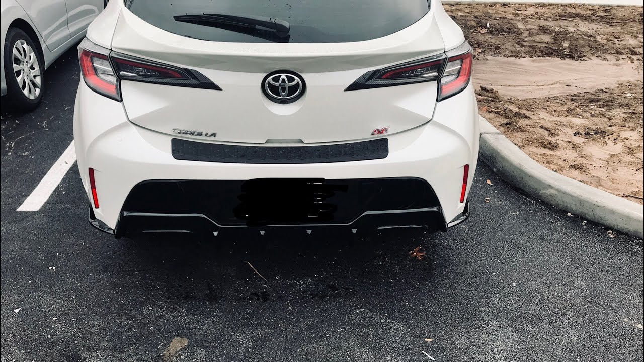 2019 Corolla Hatchback Ebay TOMS Replica bumper finally installed. カローラスポーツ