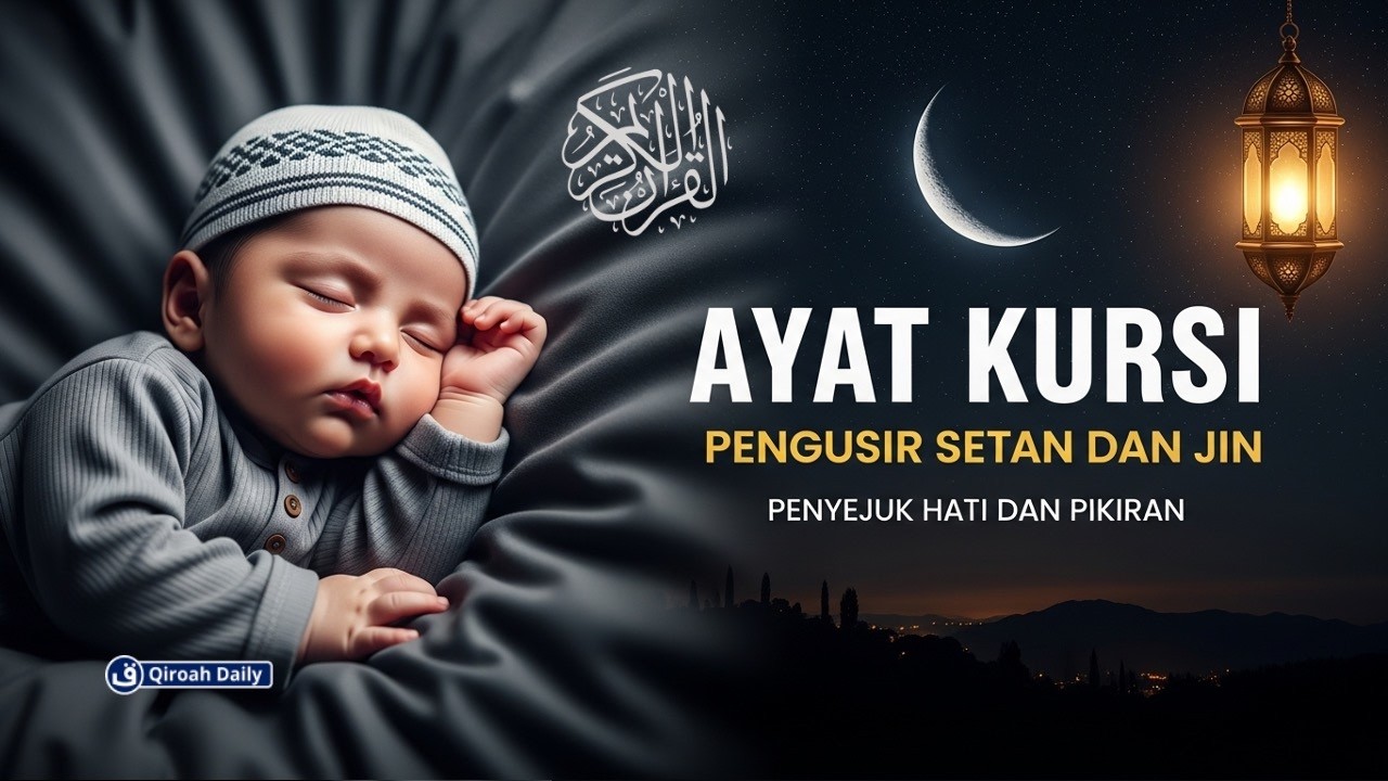 AYAT KURSI PENGANTAR TIDUR | Bacaan Al-Quran Pengusir Syaitan Dan Jin, Susah Tidur Jadi Tenang