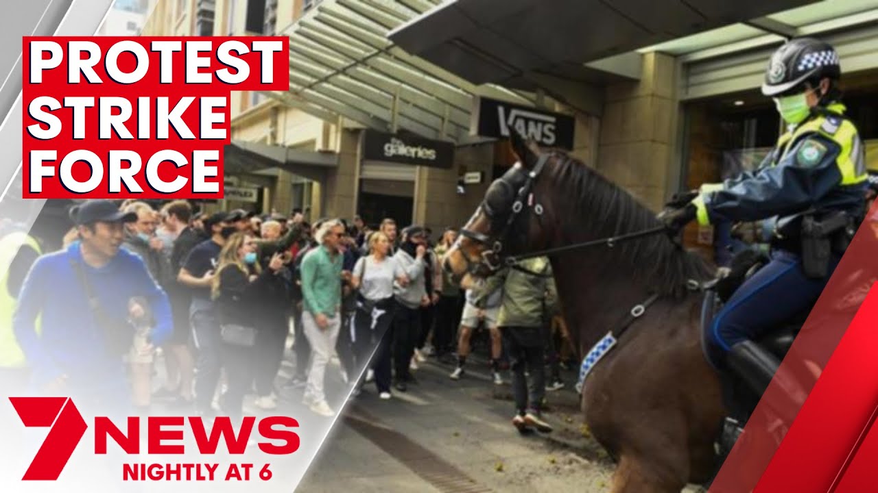 Dozens arrested for attending anti-lockdown protest amid Sydney's worsening COVID outbreak | 7NEWS