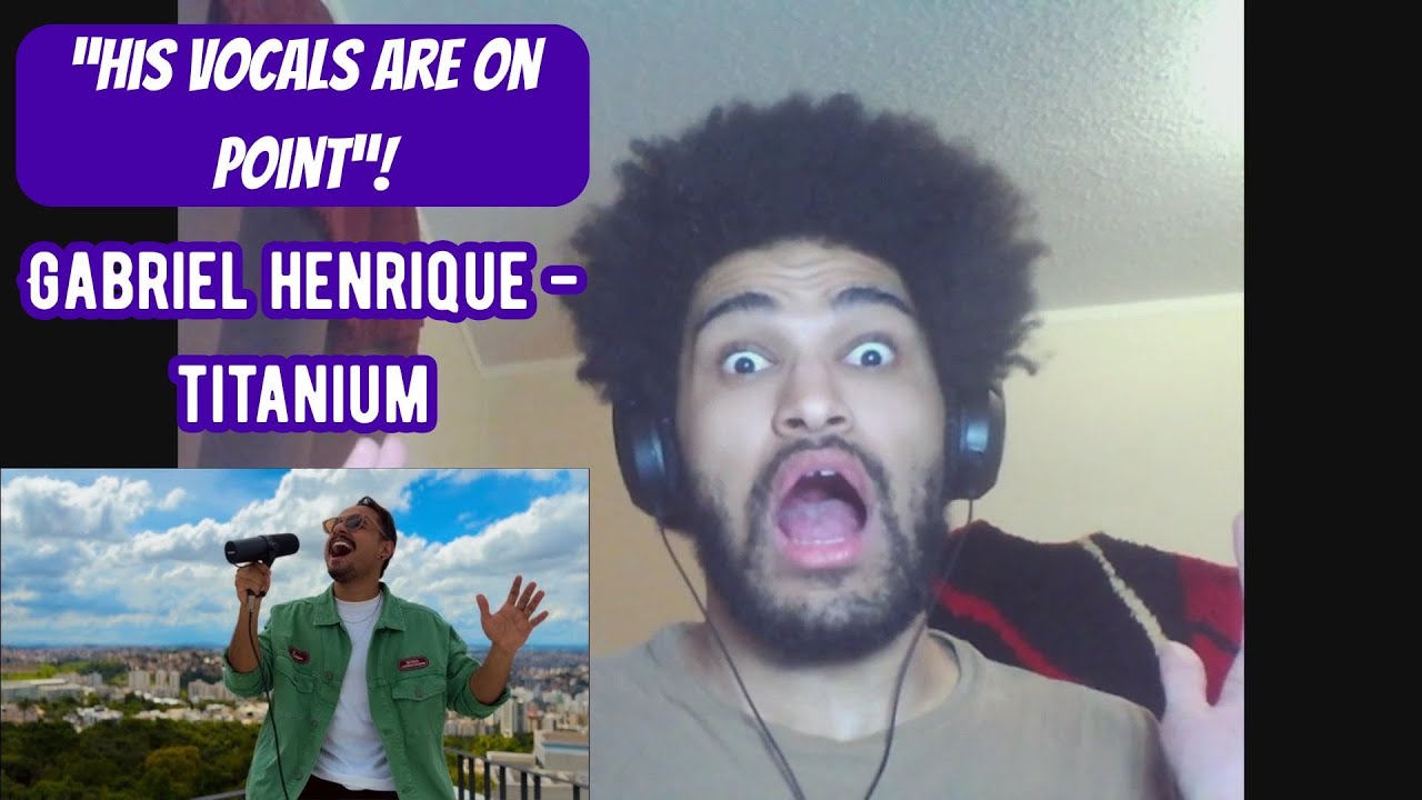 HIS VOICE IS TITANIUM! | Titanium - Gabriel Henrique - Reaction Video