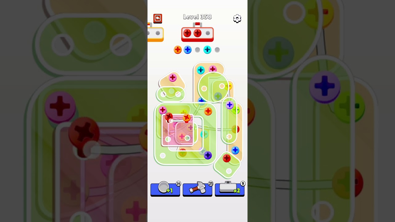 Screw Jam Level 358 Walkthrough Solution