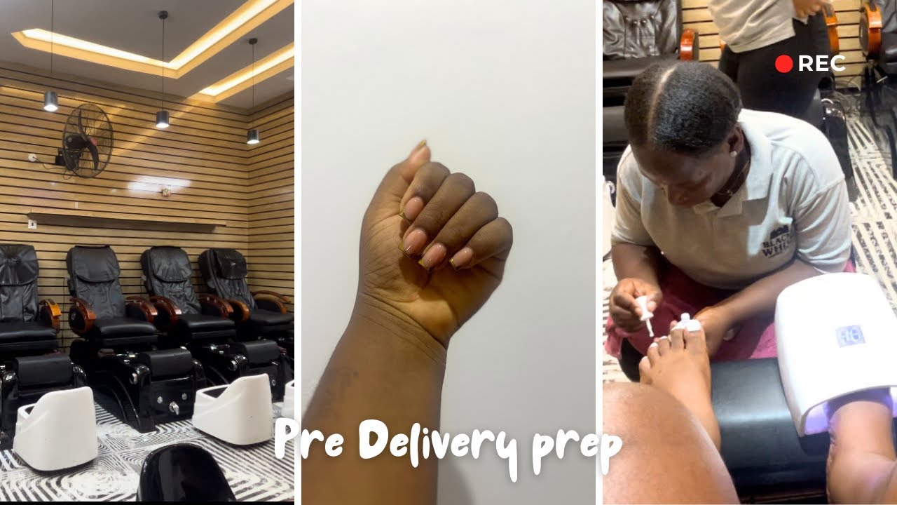 GET PAMPERED WITH ME| Pre-Delivery Self Care Vlog | NEW NAILS,NEW SEW-INS,PEDI DATE momdiaries vlog#
