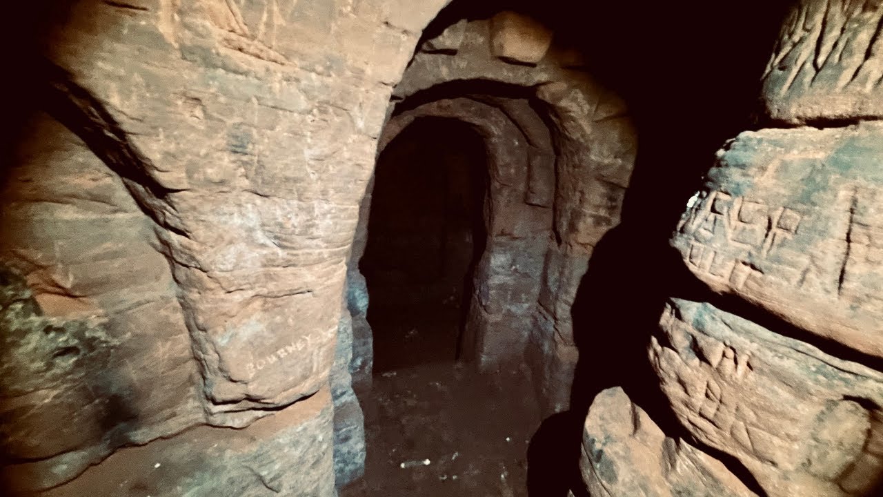 Flying to Underground Satanic Caves - Secret Knights Templar Chapel
