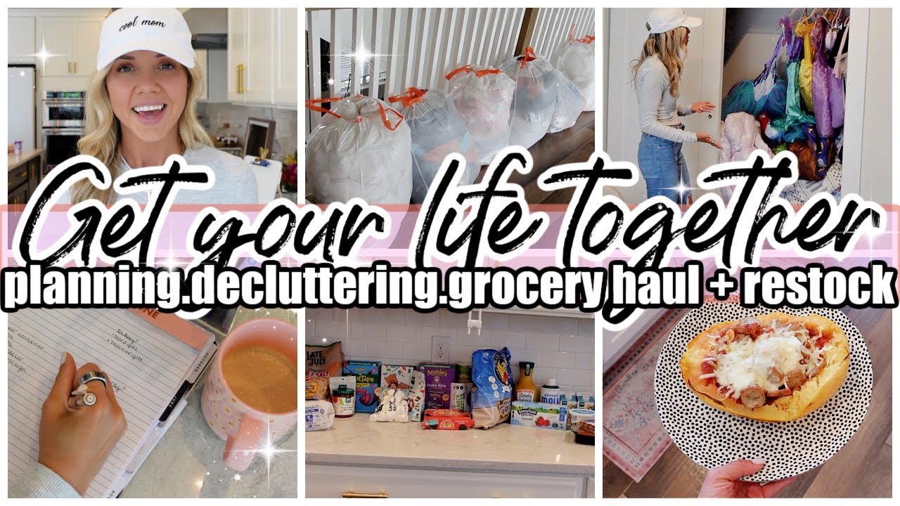 *NEW* GET YOUR LIFE TOGETHER HOMEMAKING MOTIVATION DECLUTTER GROCERY HAUL PLAN WITH ME HOMEMAKING 24