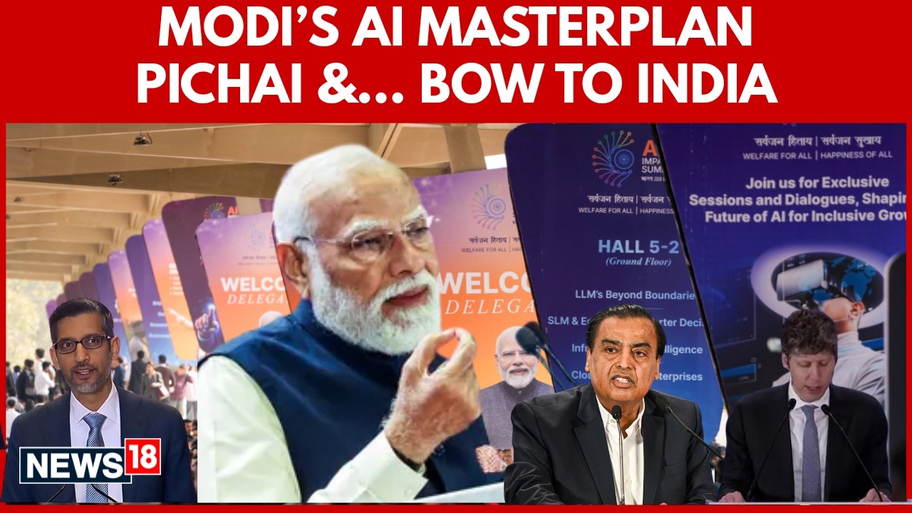 Modi’s Big AI Moment: Macron, Ambani, Pichai, Altman Back India’s Rise as a Global AI Leader | 4K