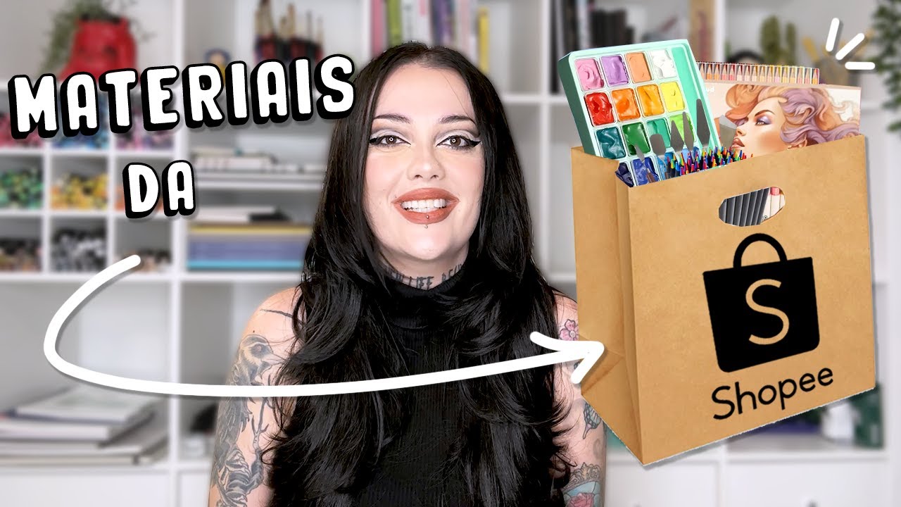 DESENHANDO COM MATERIAIS DA SHOPEE - SERÁ QUE SÃO BONS?