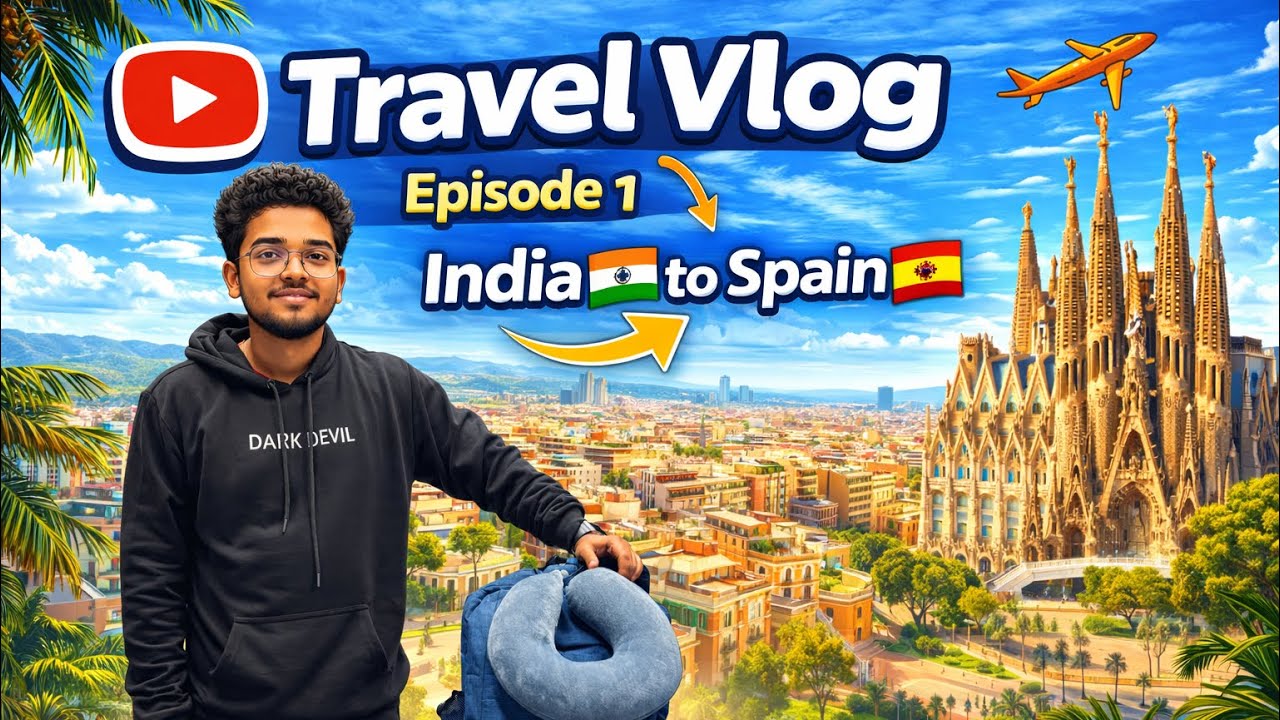 India to Spain🇮🇳✈️🇪🇸 with Buddy’s #travel #spain #europe #explore #assamvlogger #followers #youtube 