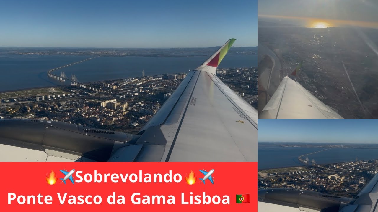 🔥✈️Sobrevolando ✈️🔥 Lisboa Puente Vasco da Gama #lisboa #volar #alejafernandes17 