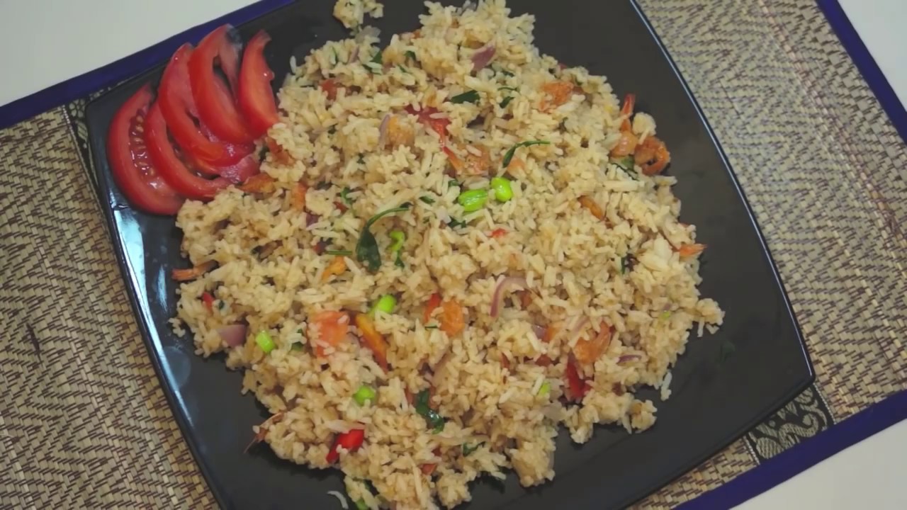 Thai Fried Rice - Thai Shrimp Fried Rice - Shrimp Rice - Dried Shrimp Recipe - Thai rice