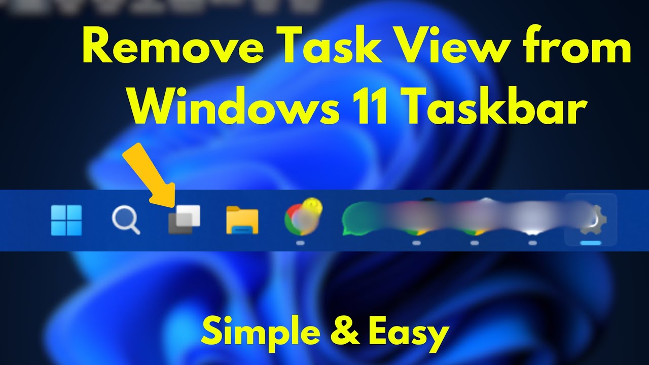Remove Task View from Windows 11 Taskbar | Easy Guide