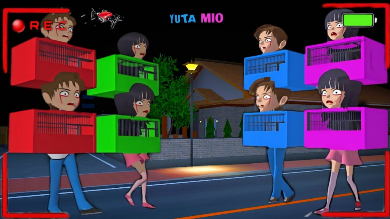 Yuta Mio P@nicked After CCTV Recorded a Penjara Ganda Yuta Mio Hidup 😨 | SAKURA School Simulator 😱