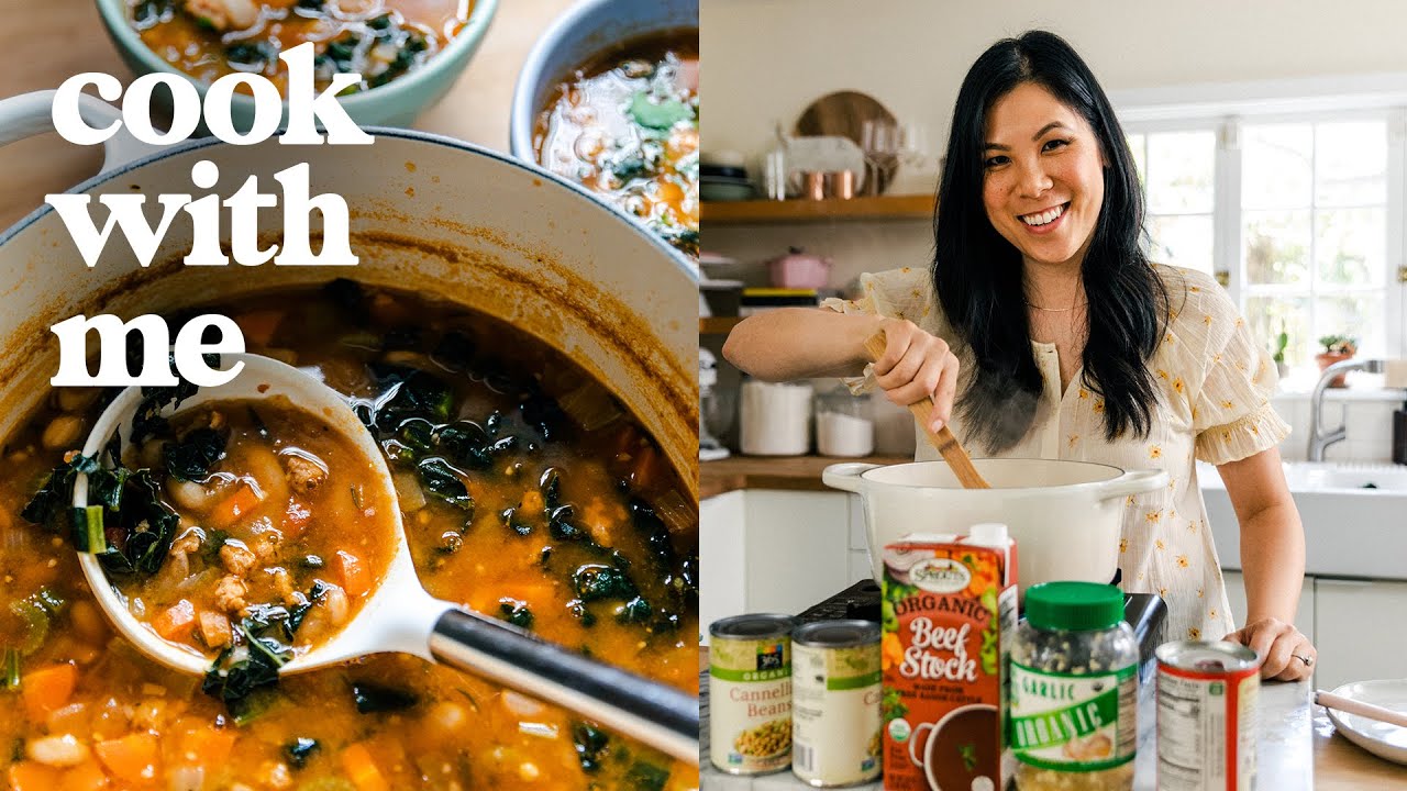 We're Cooking PANTRY SOUP - Stretching your Ingredients | COOK WITH ME episode 7