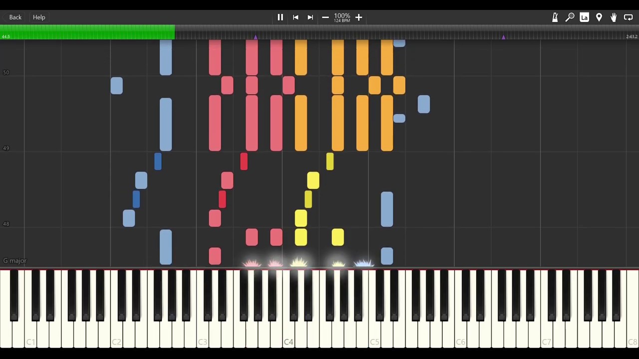 Warship March - 軍艦行進曲 - Gunkan Koushinkyoku - piano Synthesia