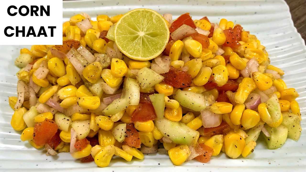 Healthy Sweet Corn Chaat Recipe | Weight Loss Diet | Corn Chaat Salad | Street Style Corn Chaat