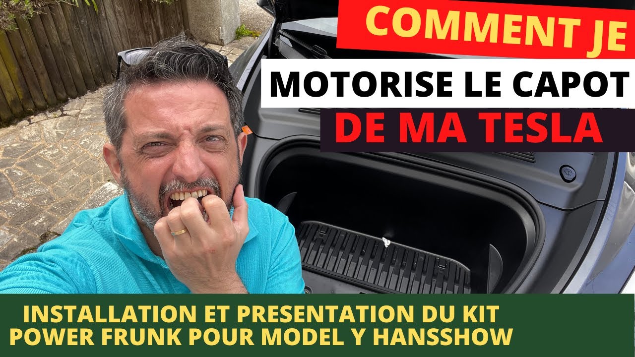 Comment  motoriser l'ouverture du capot de nos tesla Model Y avec le kit Powerfrunk d'HANSSHOW ?