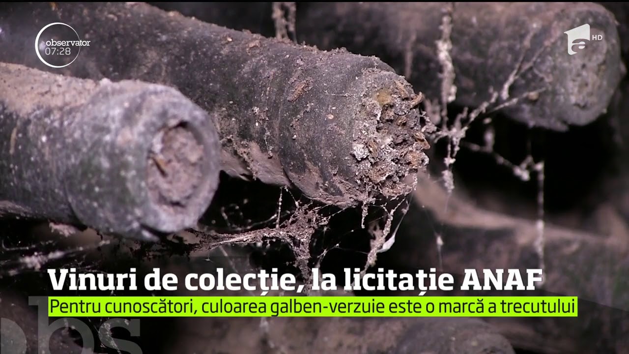 Vinuri vechi de peste 60 de ani, scoase la licitaţie de ANAF