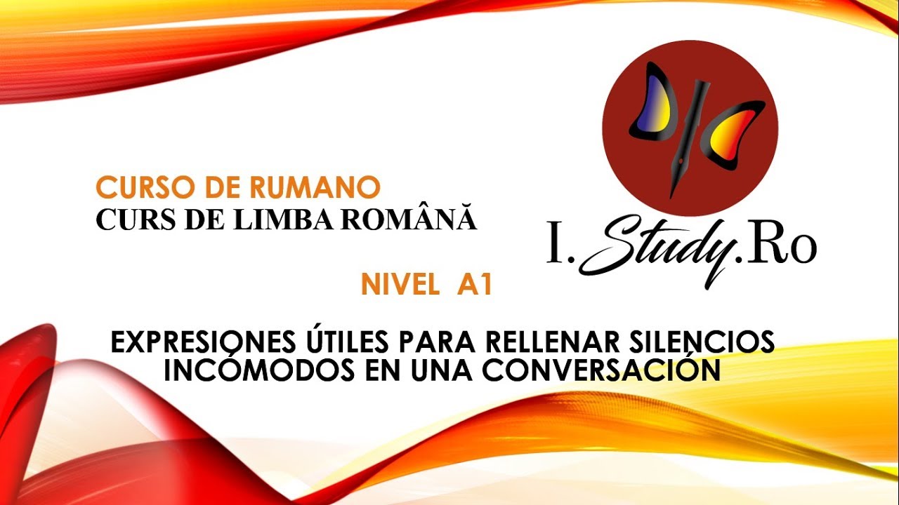 Cómo rellenar silencios incómodos - 📚Curso para aprender rumano nivel A1✅ #79 I Study Ro
