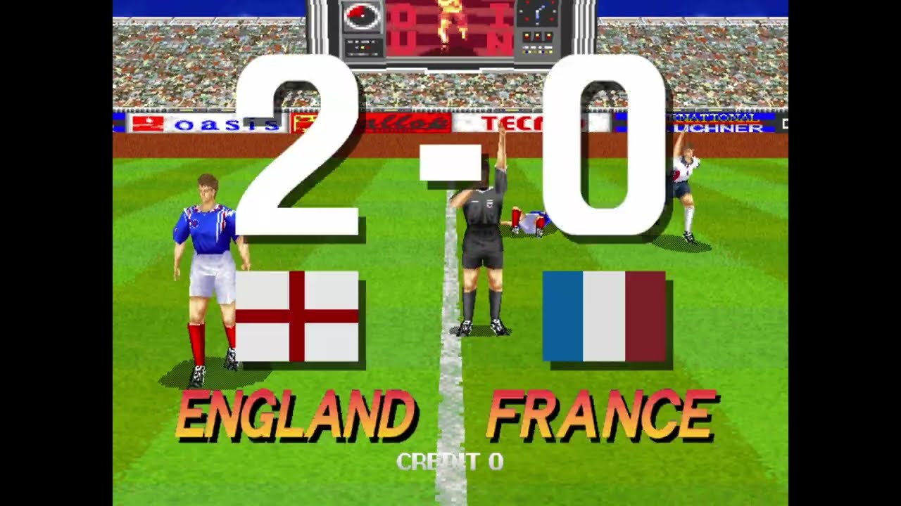 테크모 월드컵 98 Tecmo World Cup 98 잉글랜드(England) 플레이