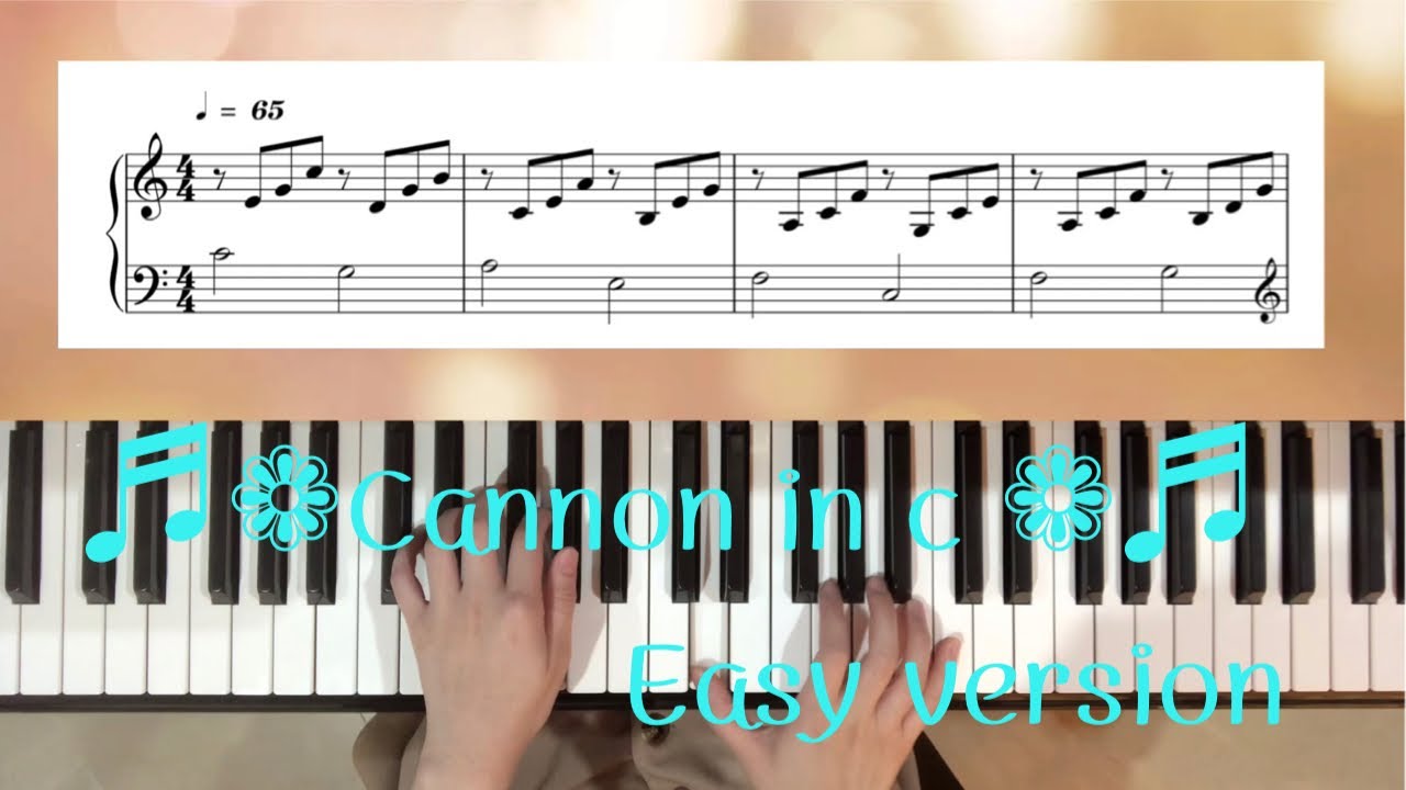 Cannon in C (Easy version) พร้อมโน้ตเพลง